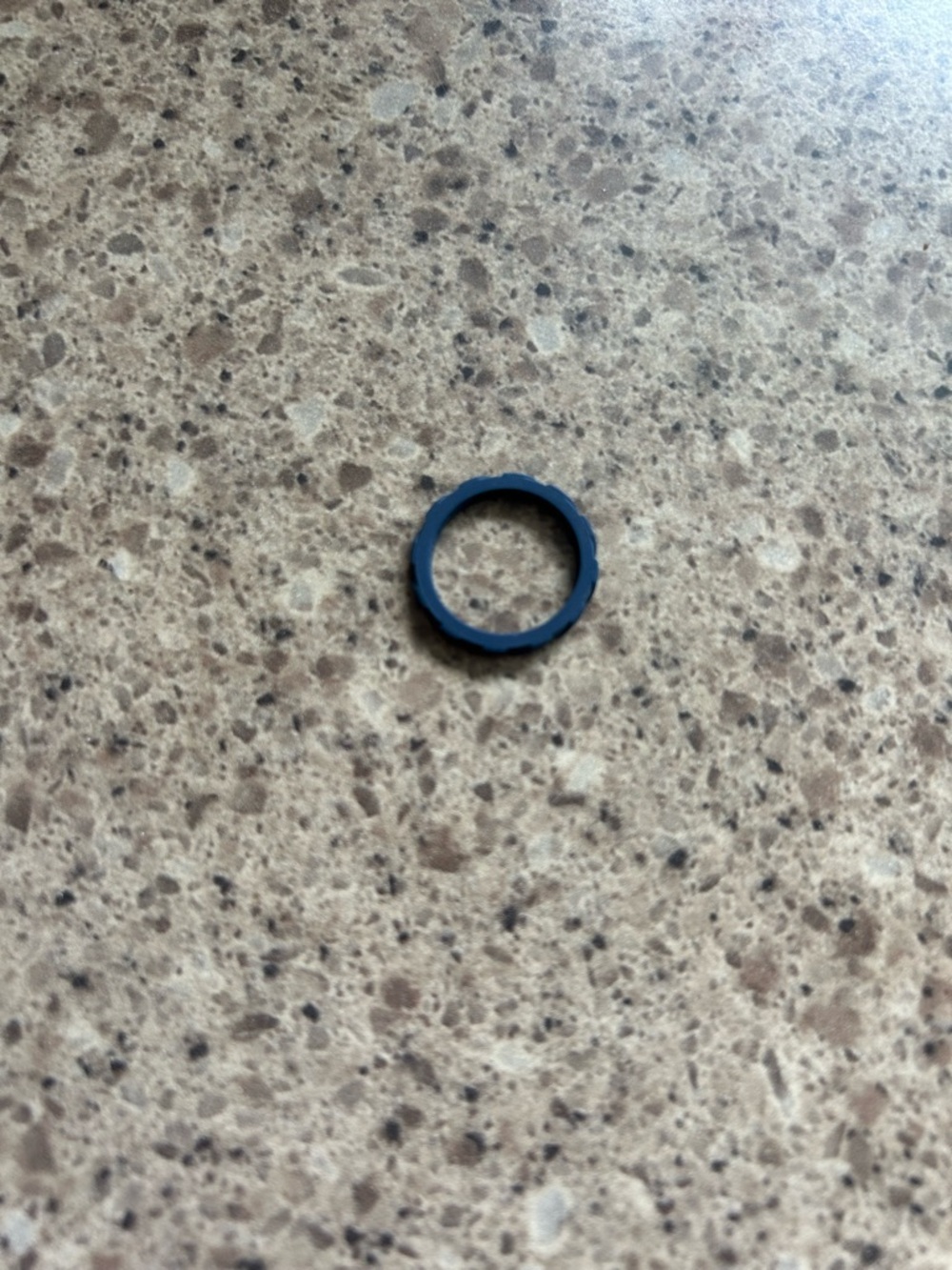 Navy Blue Silicone Ring, Size 6 - Picture 4 of 5
